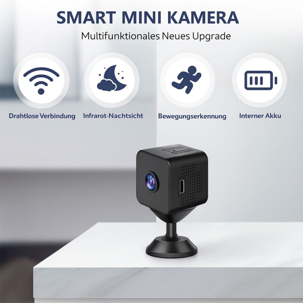 MiniWächter Videocamera di sicurezza wireless mini — Monitoraggio video in diretta tramite Wi-Fi