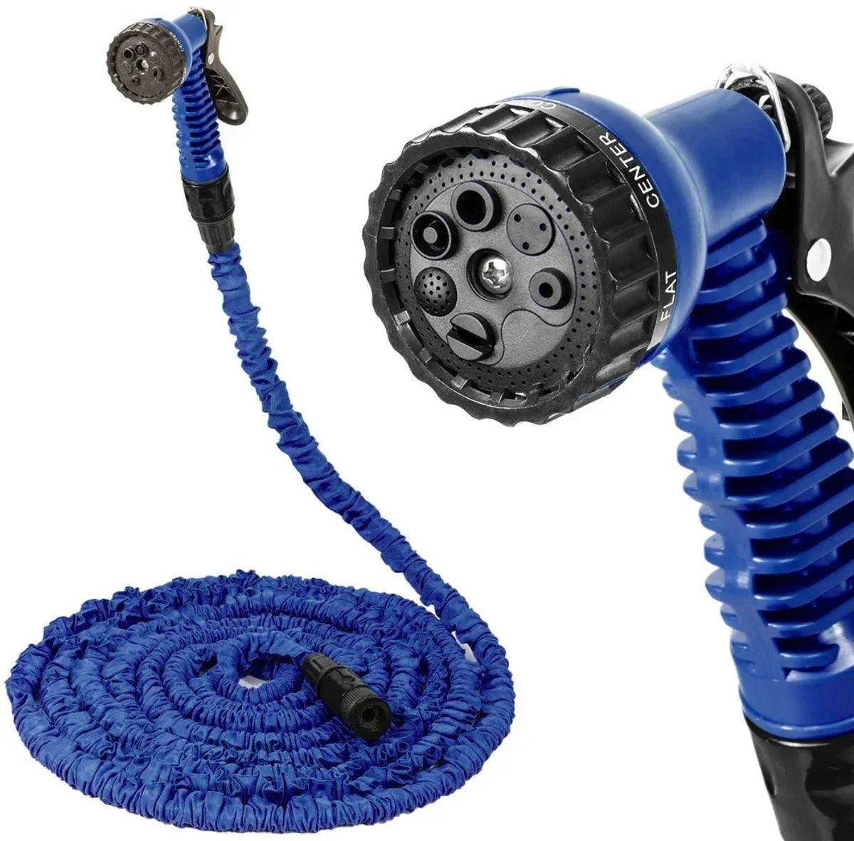 Tuyau d'arrosage extensible avec embout pulvérisateur - Longueur multipliée par 3, conception anti-vrillage