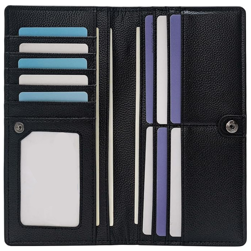 Slim Leather Cardcase With RFID Shield, Ultra-Thin Wallet