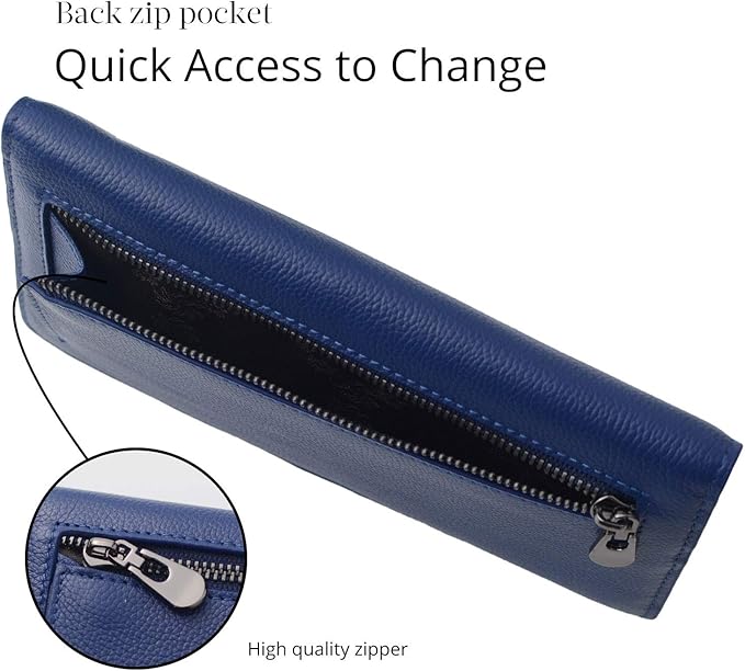 Slim Leather Cardcase With RFID Shield, Ultra-Thin Wallet