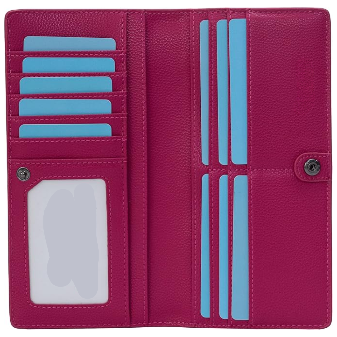 Slim Leather Cardcase With RFID Shield, Ultra-Thin Wallet