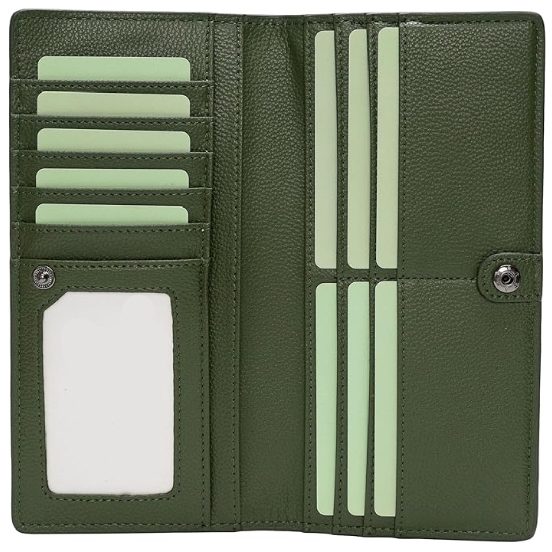 Slim Leather Cardcase With RFID Shield, Ultra-Thin Wallet