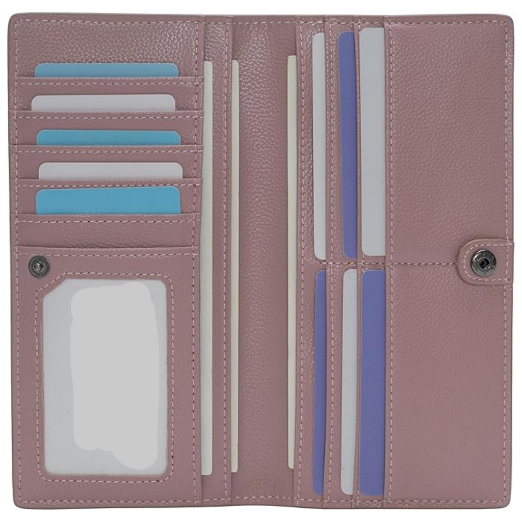 Slim Leather Cardcase With RFID Shield, Ultra-Thin Wallet