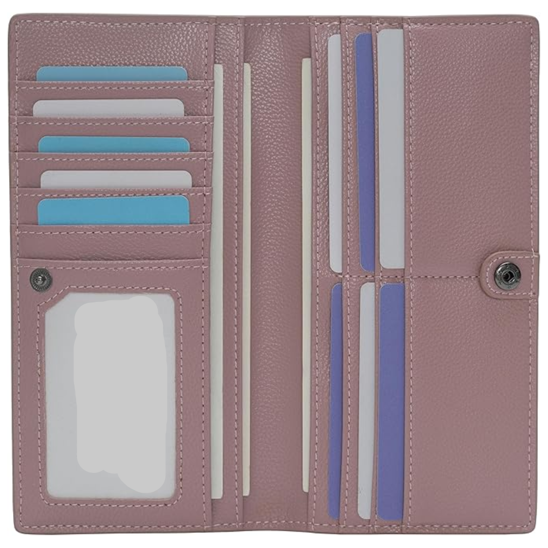 Slim Leather Cardcase With RFID Shield, Ultra-Thin Wallet