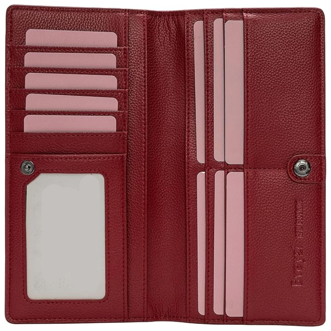 Slim Leather Cardcase With RFID Shield, Ultra-Thin Wallet