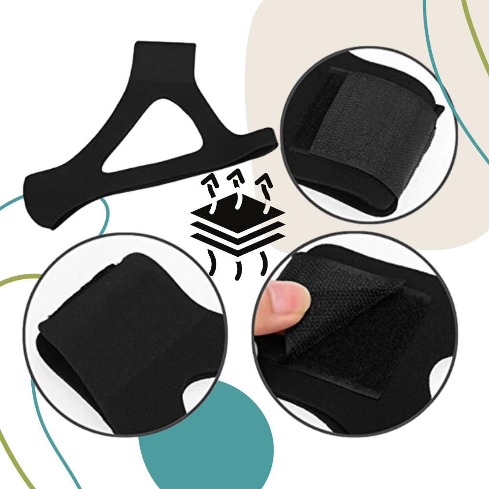 Black Neoprene Adjustable Chin Strap For Snoring And Sleep Apnea Comfort
