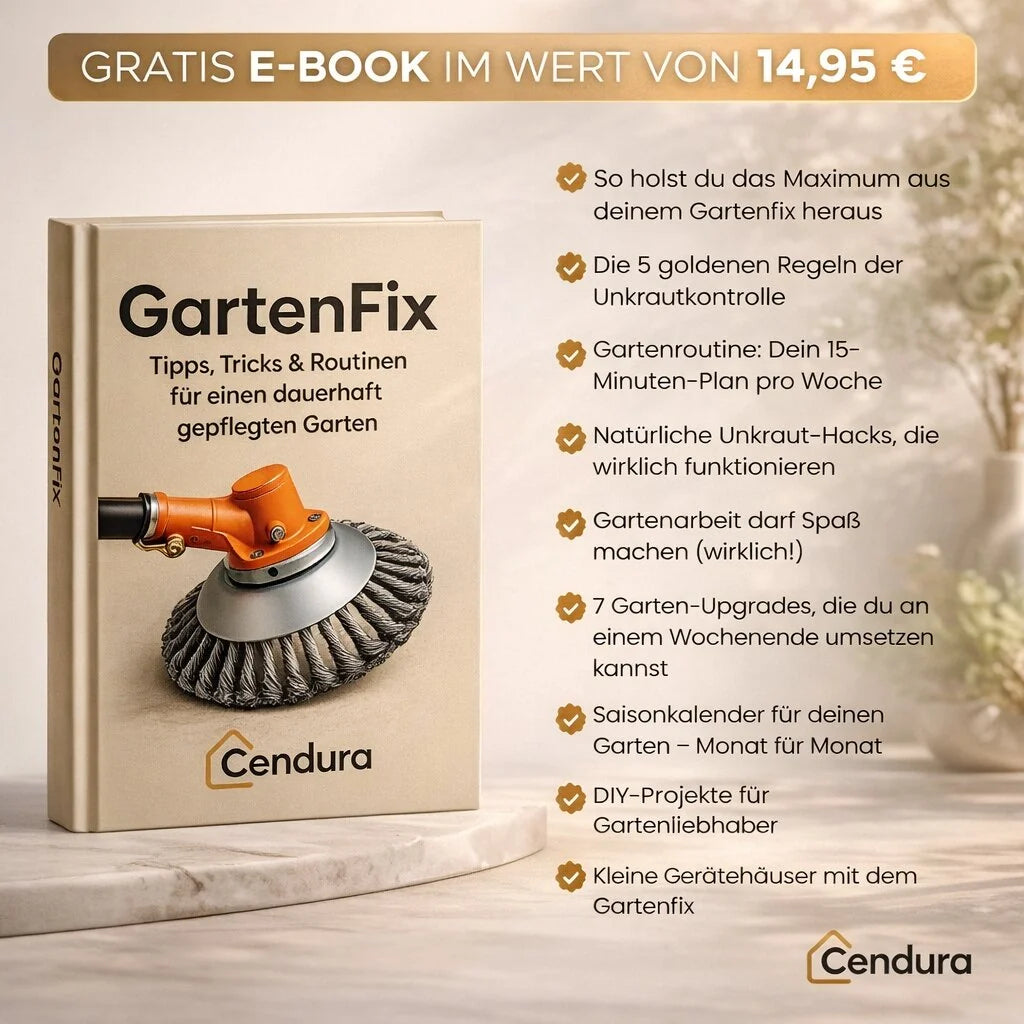 GardenFix Podkaszarka do chwastów ze stalową szczotką — 36 plecionych metalowych włókien, usuwanie chwastów wraz z korzeniami