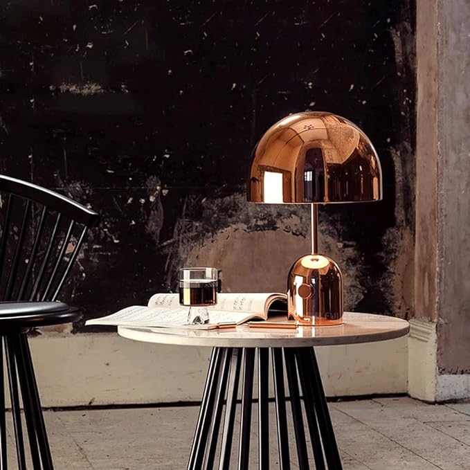 Luminra Dimmable Table Lamp With Copper Finish For Living Rooms And Home Offices