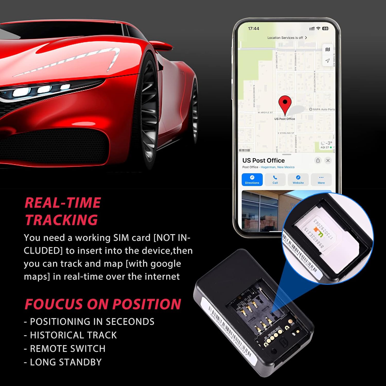 VelaTrace Mini GPS Car Tracker for Secure Tracking | Ka-mostore