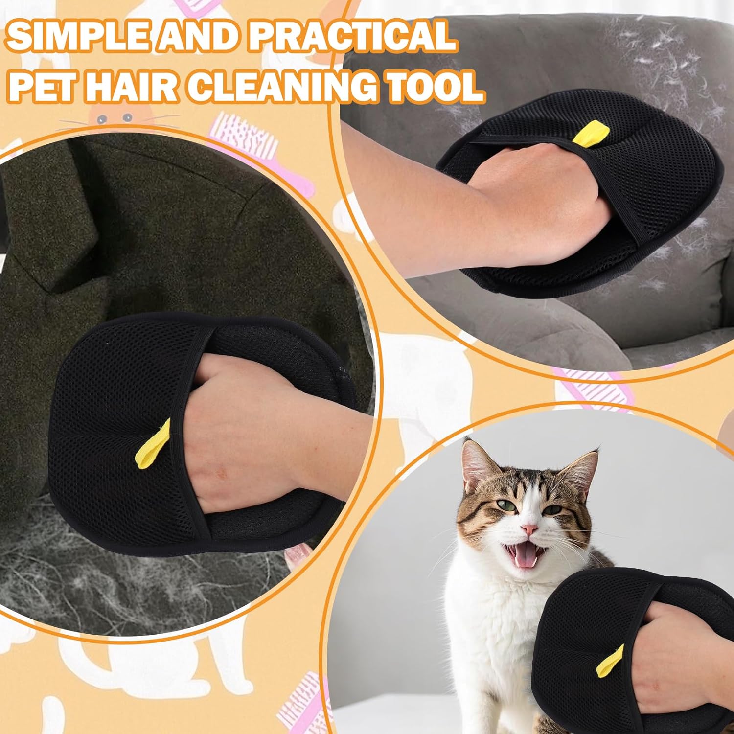 VeLuxer HairAway Gloves — Effortless Pet Hair Control That Makes Your Home Shine | Ka-mostore