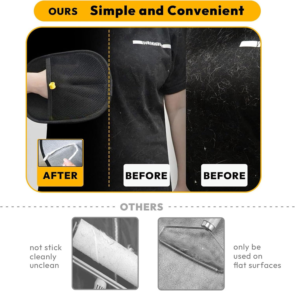 VeLuxer HairAway Gloves — Effortless Pet Hair Control That Makes Your Home Shine | Ka-mostore