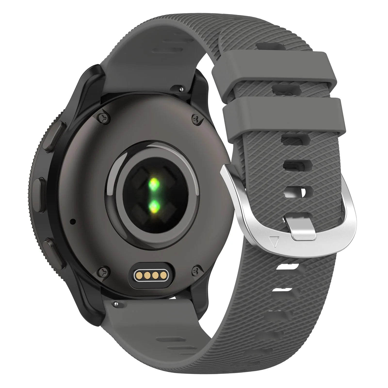 Ανταλλακτικό λουράκι Garmin Forerunner 245 — εύκαμπτη σιλικόνη σε σκούρο γκρι χρώμα