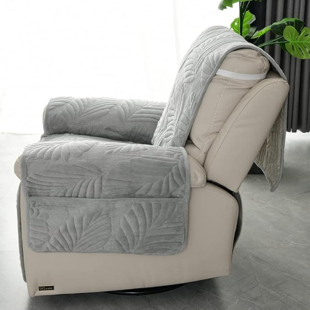 Verdant Leaf Pattern Recliner Cover | Ka-mostore