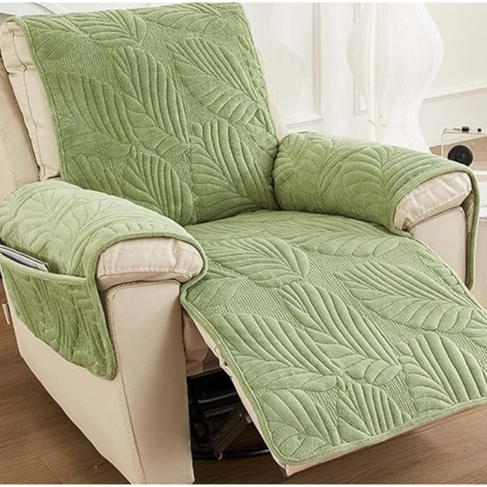 Verdant Leaf Pattern Recliner Cover | Ka-mostore