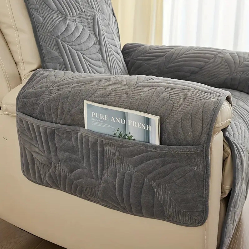 Verdant Leaf Pattern Recliner Cover | Ka-mostore