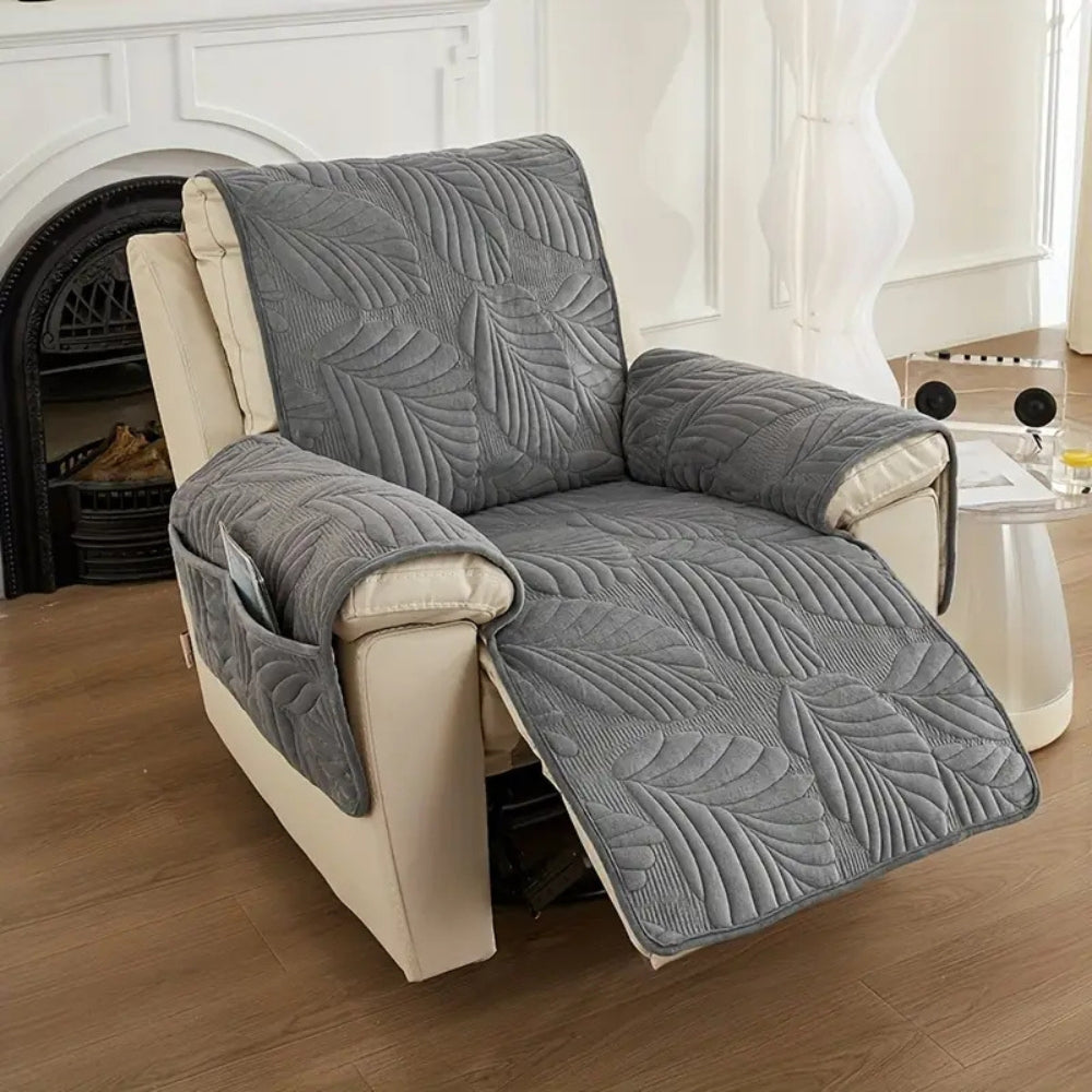 Verdant Leaf Pattern Recliner Cover | Ka-mostore