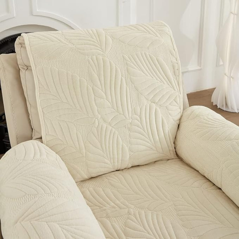Verdant Leaf Pattern Recliner Cover | Ka-mostore