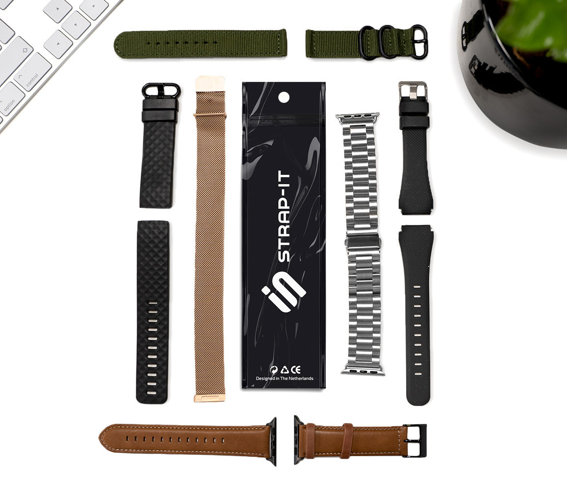Pink Nylon Replacement Strap Compatible with Fitbit Versa and Versa 2 Smartwatch