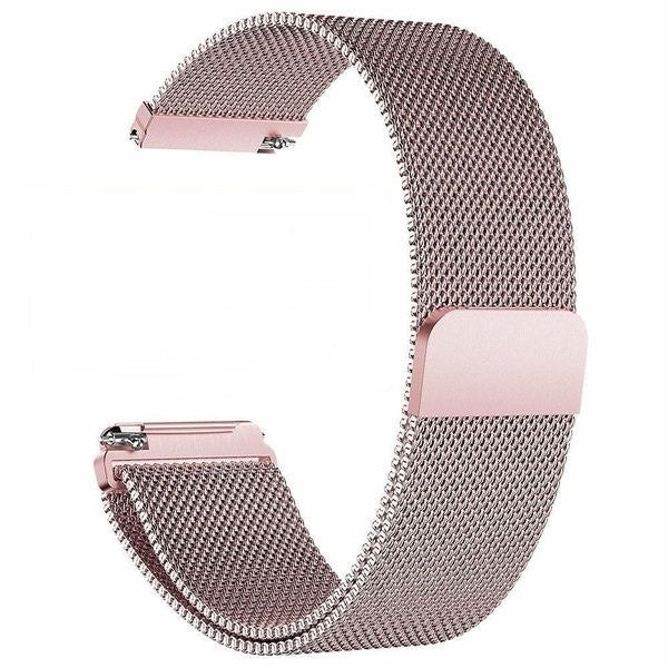 Pink Milanese-rem i rustfrit stål til Fitbit Versa og Versa 2 | Magnetisk lukning