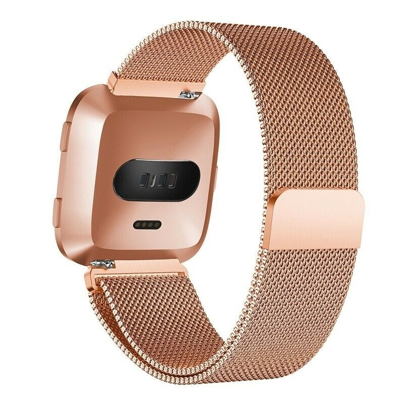 Rose Gold Milanese Strap Compatible With Fitbit Versa and Versa 2