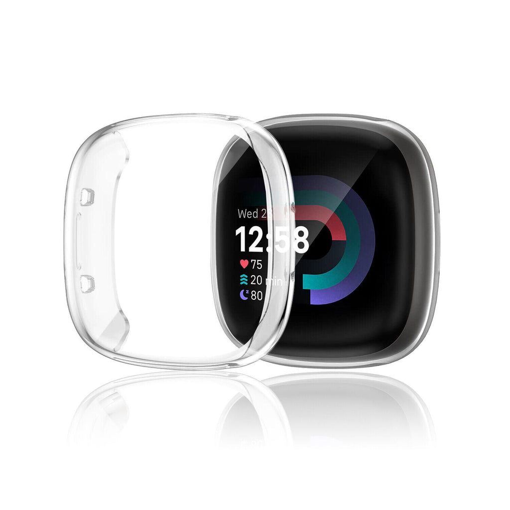 Transparente TPU-Schutzhülle mit Fallschutz für Fitbit Versa 4 und Sense 2