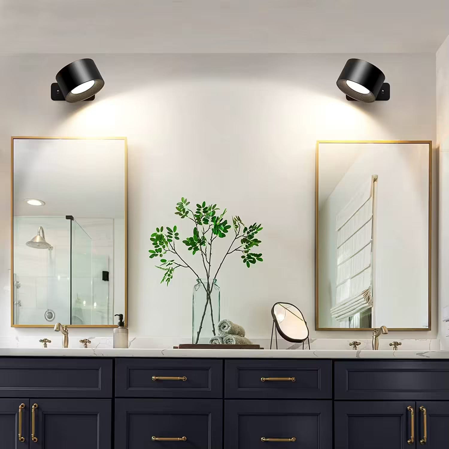 LumaPulse 360-Degree Adjustable Wireless Wall Light, Rechargeable For Modern Spaces