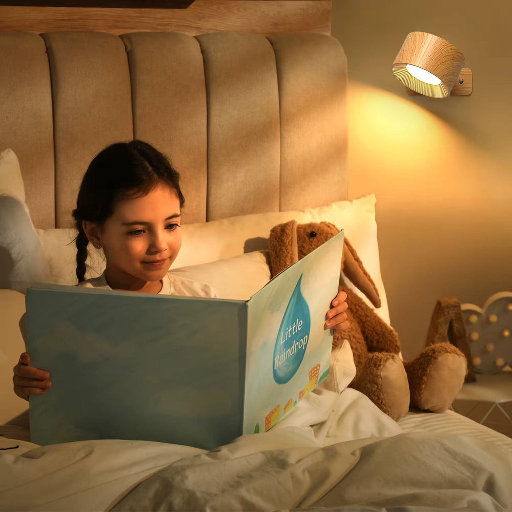 LumaPulse 360-Degree Adjustable Wireless Wall Light, Rechargeable For Modern Spaces