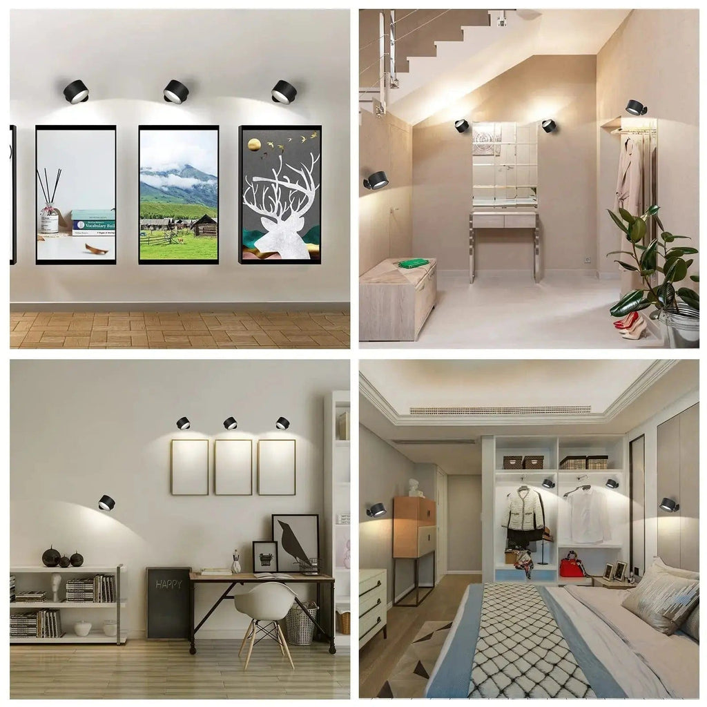 LumaPulse 360-Degree Adjustable Wireless Wall Light, Rechargeable For Modern Spaces
