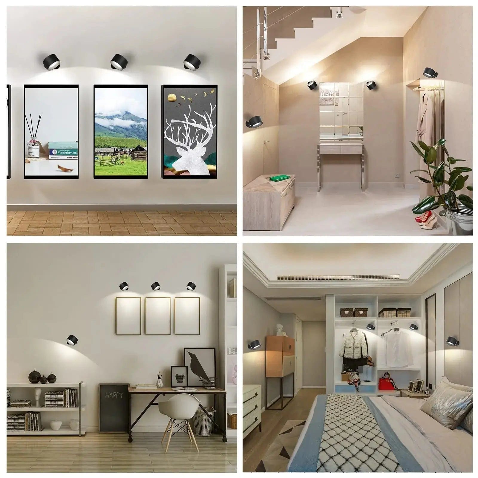 LumaPulse 360-Degree Adjustable Wireless Wall Light, Rechargeable For Modern Spaces