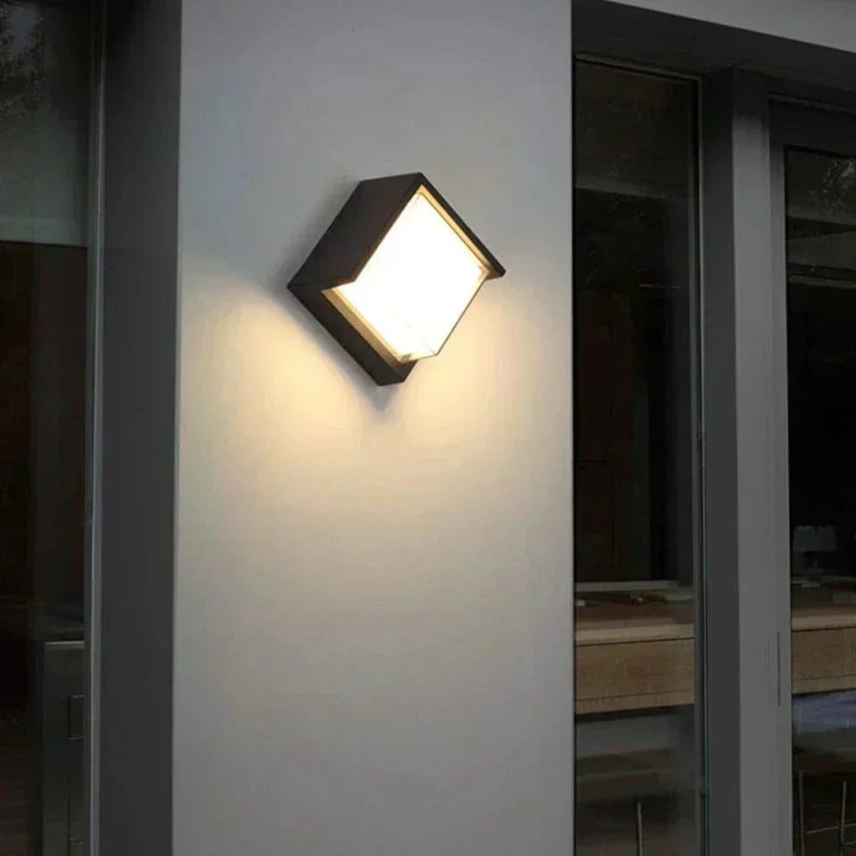 AeroGuard Exterior Wall Light PIR Sensor, Waterproof LED Outdoor Fixture For Porch Or Garden