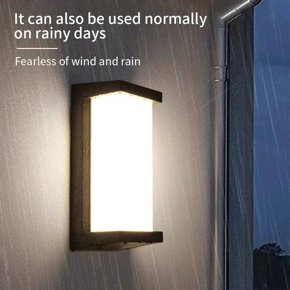 AeroGuard Exterior Wall Light PIR Sensor, Waterproof LED Outdoor Fixture For Porch Or Garden