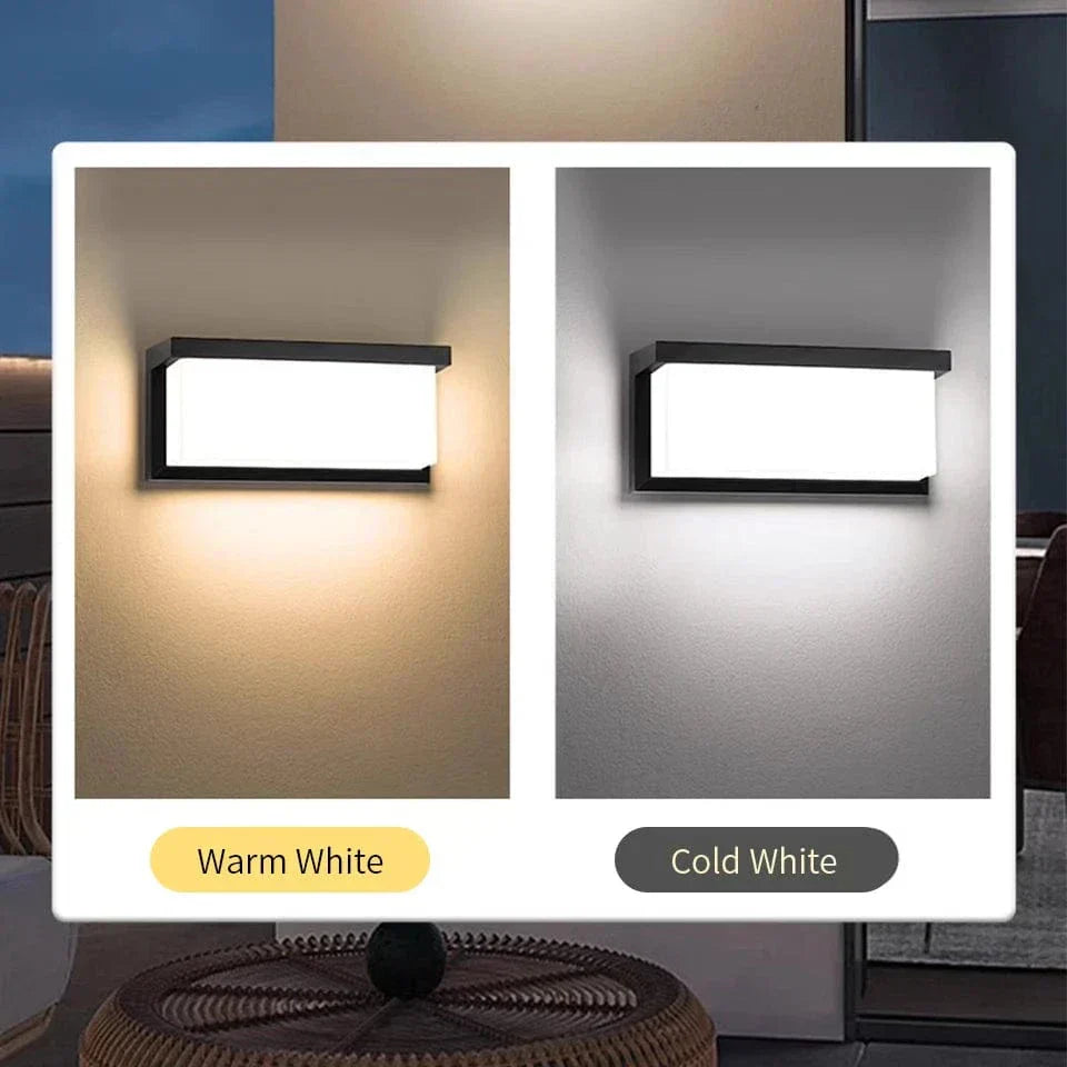AeroGuard Exterior Wall Light PIR Sensor, Waterproof LED Outdoor Fixture For Porch Or Garden