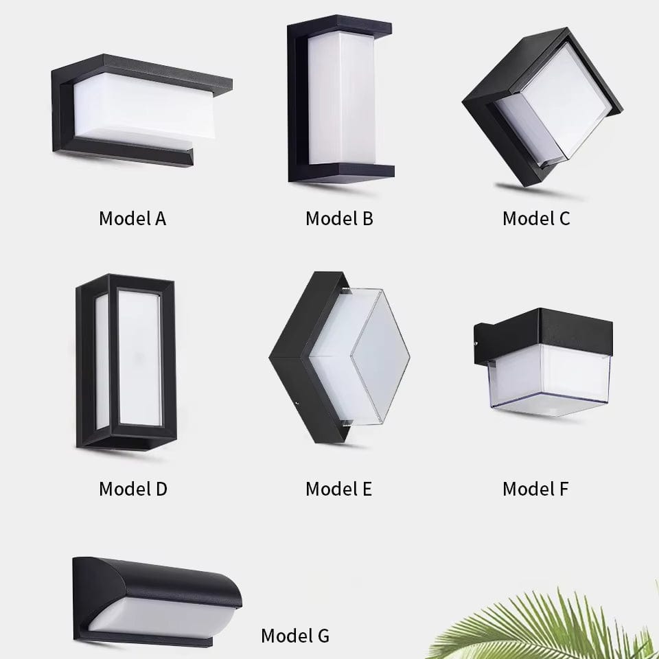 AeroGuard Exterior Wall Light PIR Sensor, Waterproof LED Outdoor Fixture For Porch Or Garden