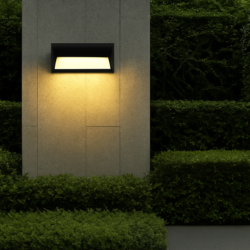AeroGuard Exterior Wall Light PIR Sensor, Waterproof LED Outdoor Fixture For Porch Or Garden