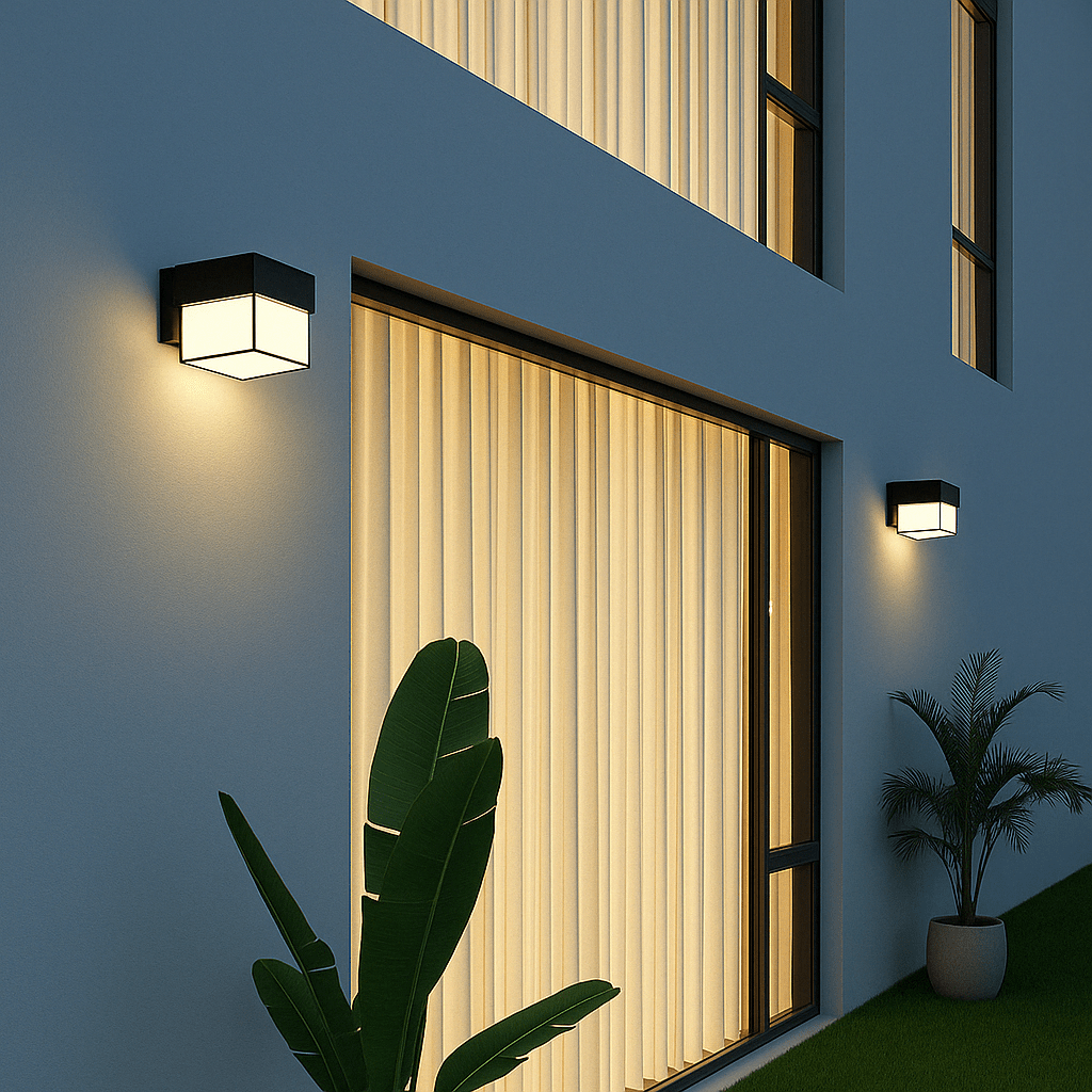 AeroGuard Exterior Wall Light PIR Sensor, Waterproof LED Outdoor Fixture For Porch Or Garden