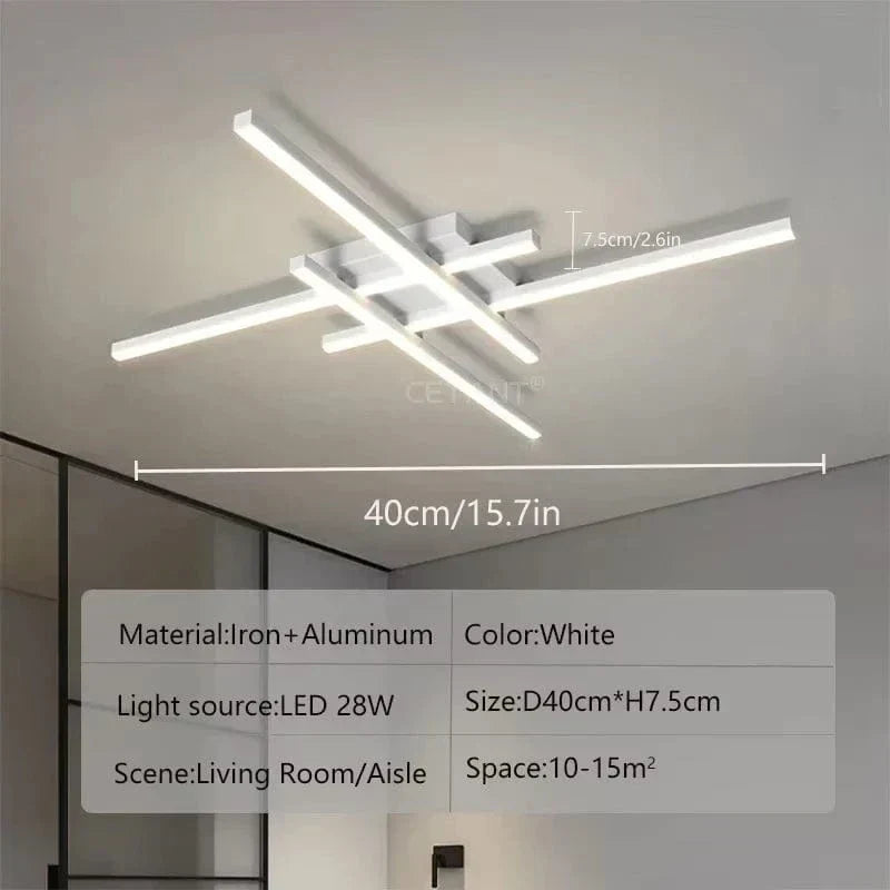 AuroraArc Ceiling Light With LED Soft Glow And Energy Saving 30 40 50 Cm Diameters