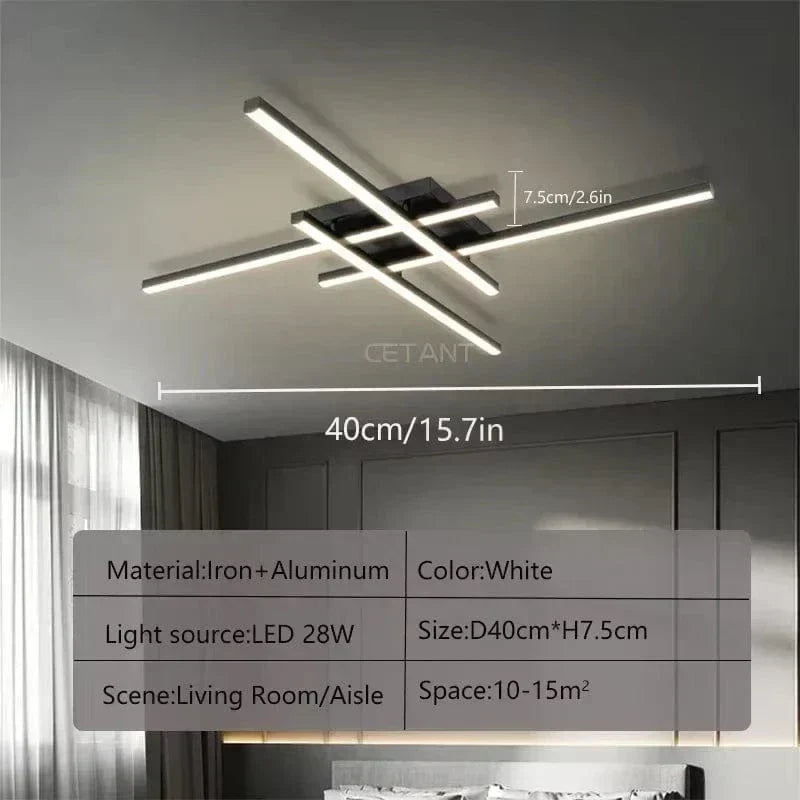 AuroraArc Ceiling Light With LED Soft Glow And Energy Saving 30 40 50 Cm Diameters