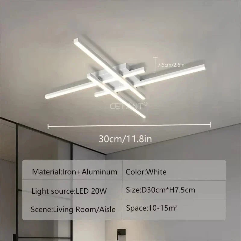 AuroraArc Ceiling Light With LED Soft Glow And Energy Saving 30 40 50 Cm Diameters