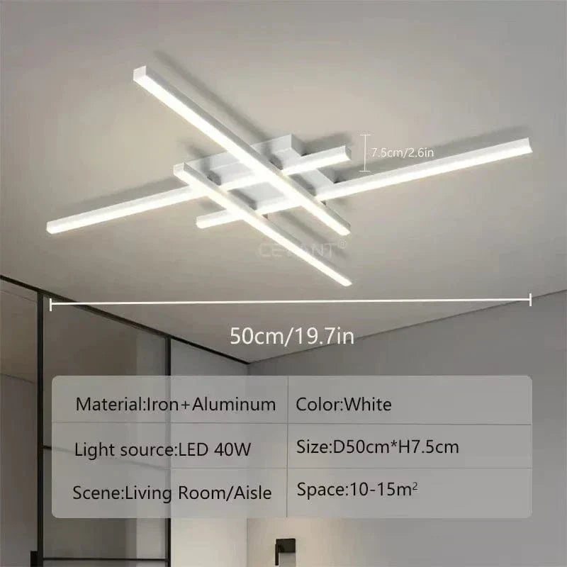 AuroraArc Ceiling Light With LED Soft Glow And Energy Saving 30 40 50 Cm Diameters