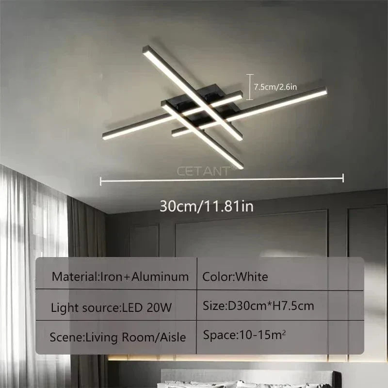 AuroraArc Ceiling Light With LED Soft Glow And Energy Saving 30 40 50 Cm Diameters