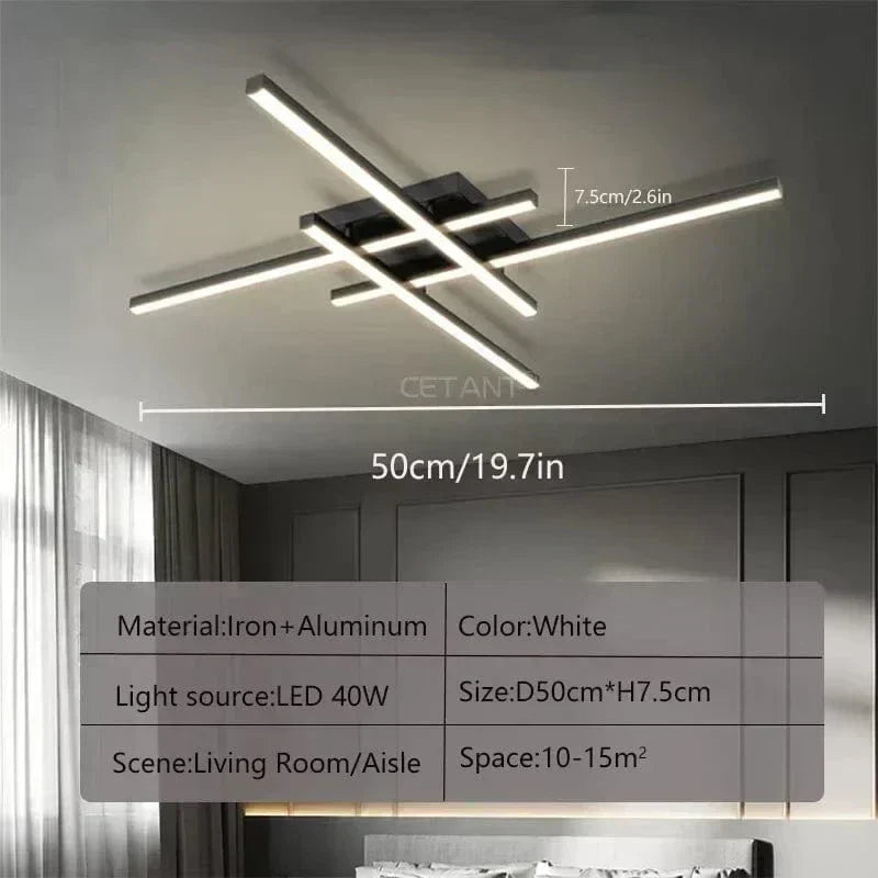 AuroraArc Ceiling Light With LED Soft Glow And Energy Saving 30 40 50 Cm Diameters