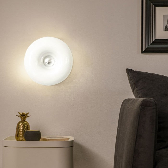 NovaHalo Donut LED Wall And Desk Lamp For Warm Ambient Lighting In Modern Spaces