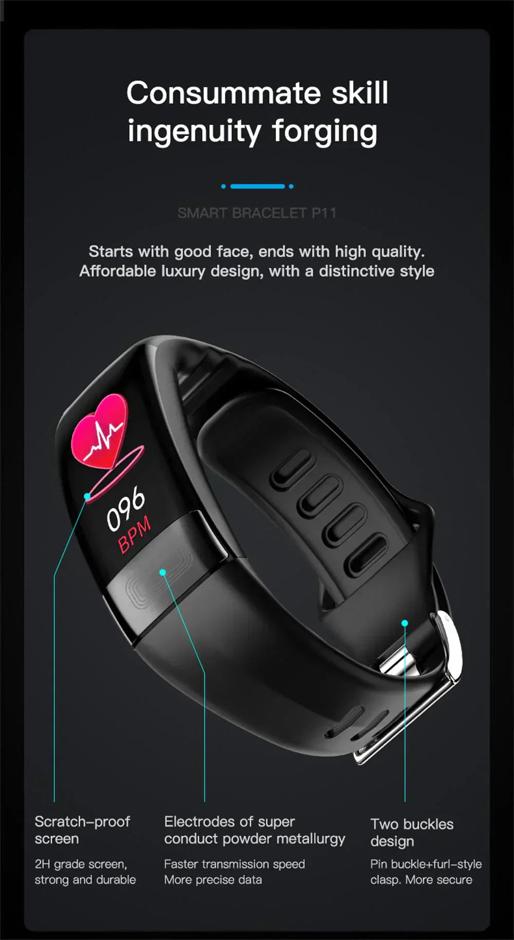 VitaPulse Band BP, ECG, HR, SpO2 Sleep Tracker FDA Approved | Ka-mostore