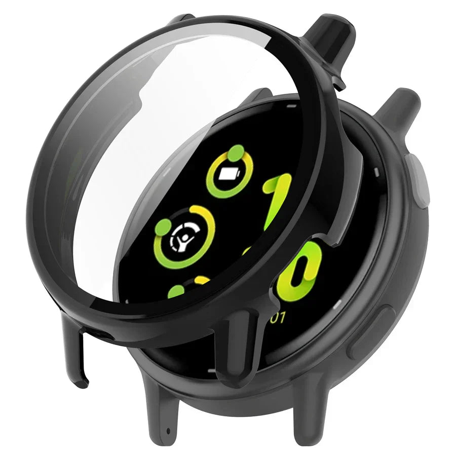 Coque rigide noire pour Garmin Vivoactive 5 — Lentille en verre intégrée