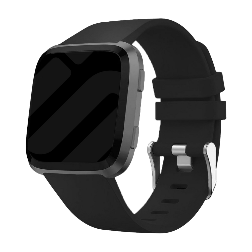 Měkký černý silikonový řemínek pro Fitbit Versa Versa 2