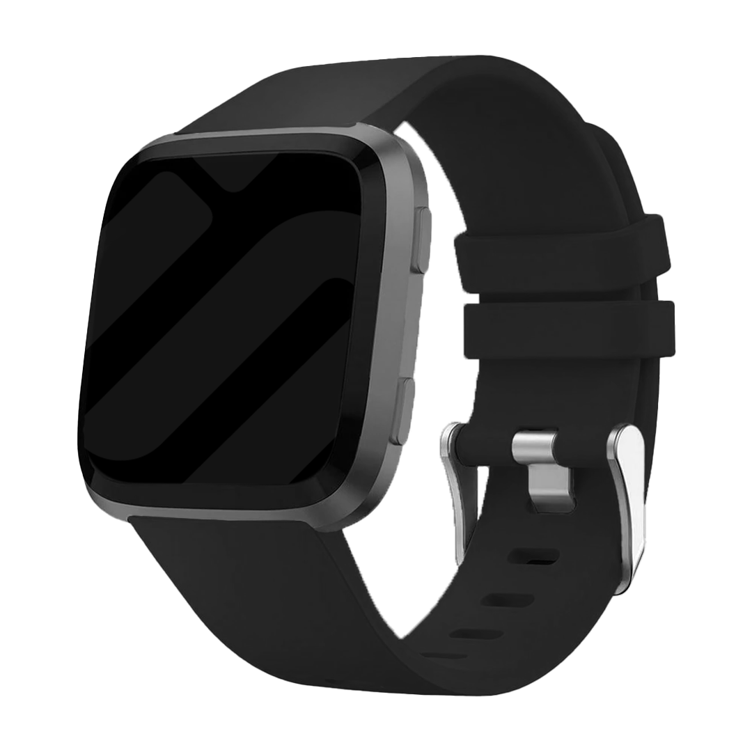 Měkký černý silikonový řemínek pro Fitbit Versa Versa 2