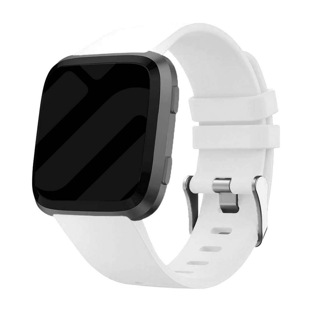 Bílý silikonový náhradní řemínek — řemínek k hodinkám Fitbit Versa/Versa 2