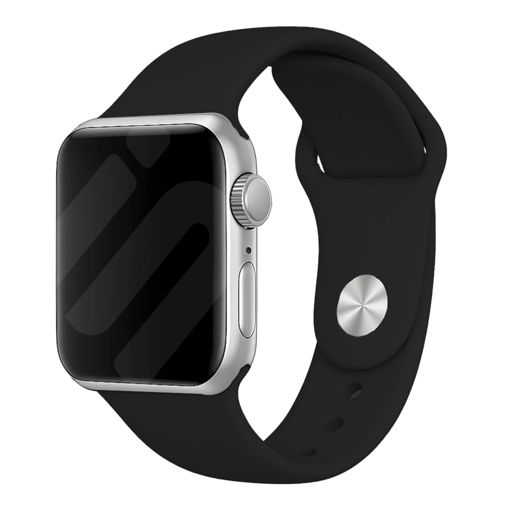Correa de repuesto para Apple Watch — banda de silicona negra
