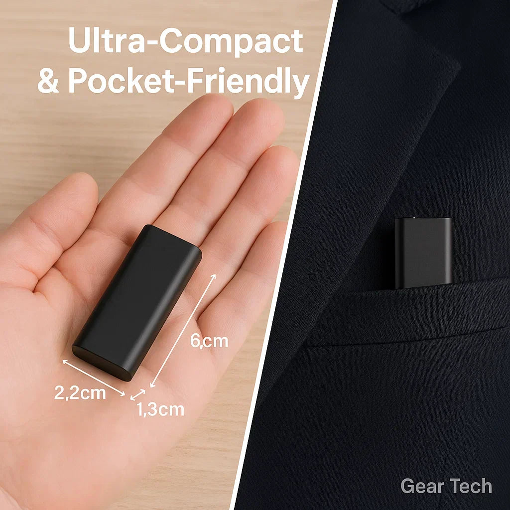 VoxiMini Discreet Voice Recorder With Voice Activation | Ka-mostore