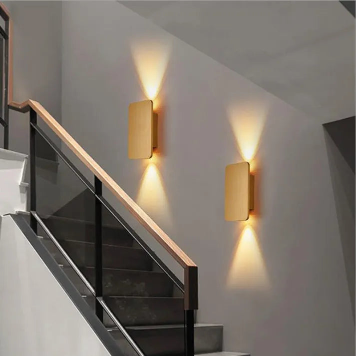Wall Lamp Modern Metal Rectangular LED Indoor | Ka-mostore